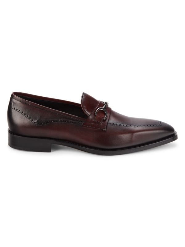 Johnston & Murphy Parkes Leather Bit Loafers